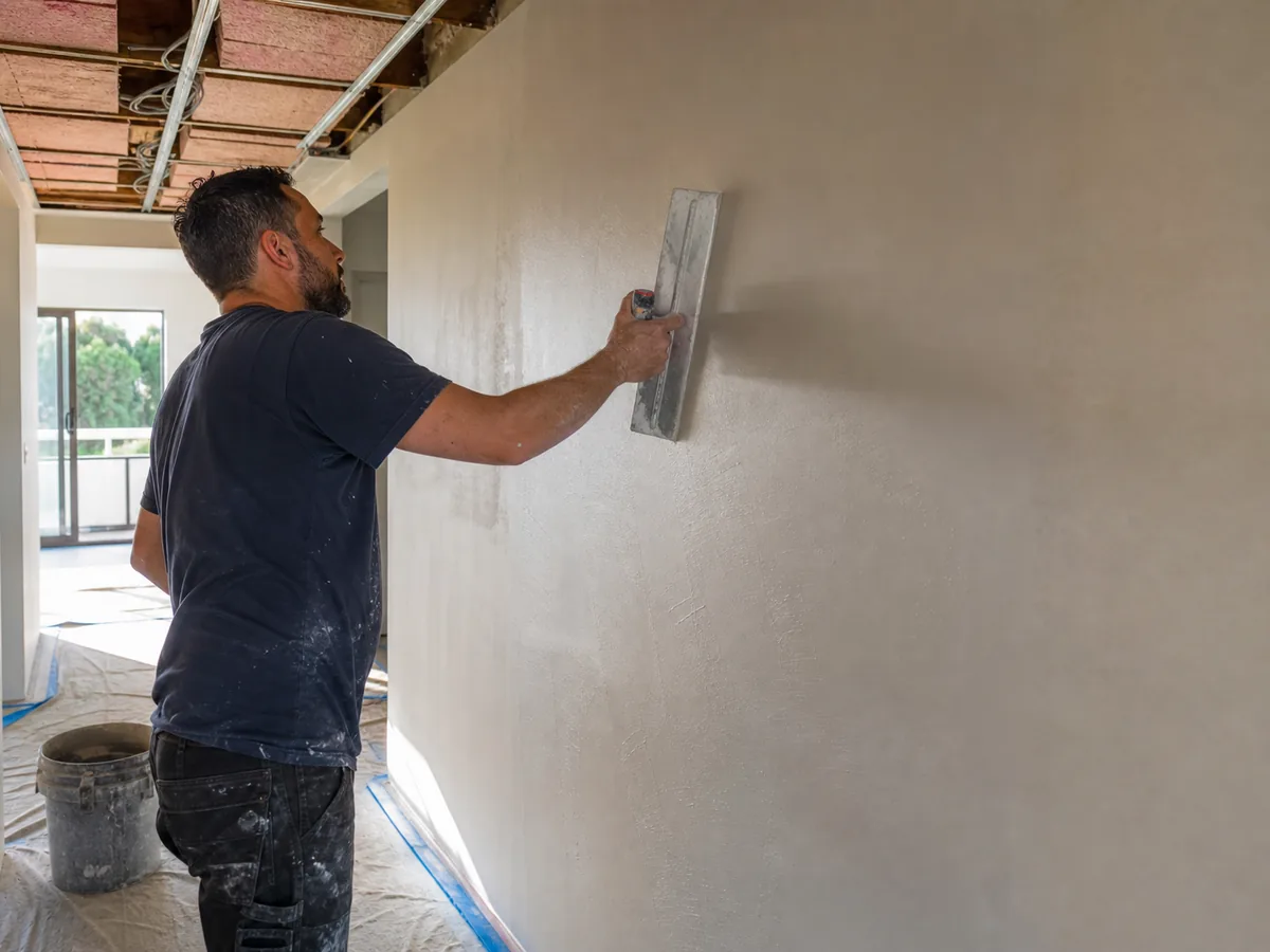 Level 5 plaster finishing for a smooth Auckland interior wall