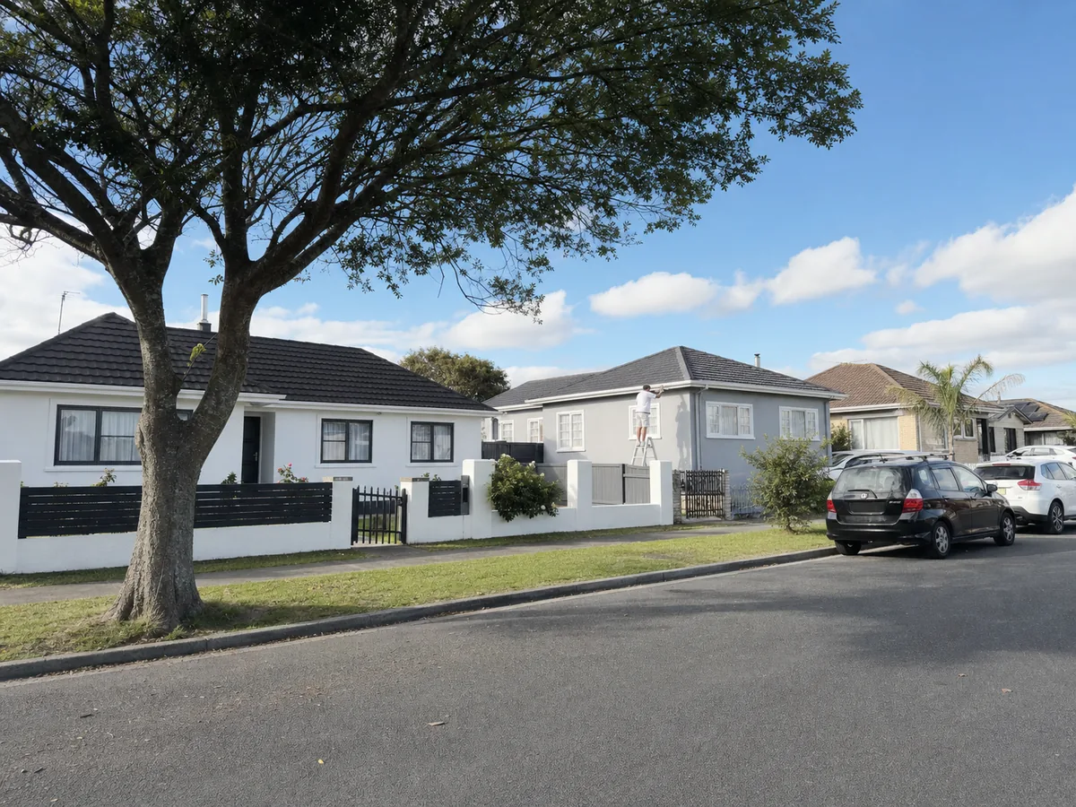 Freshly painted family homes in Manukau and Manurewa, South Auckland