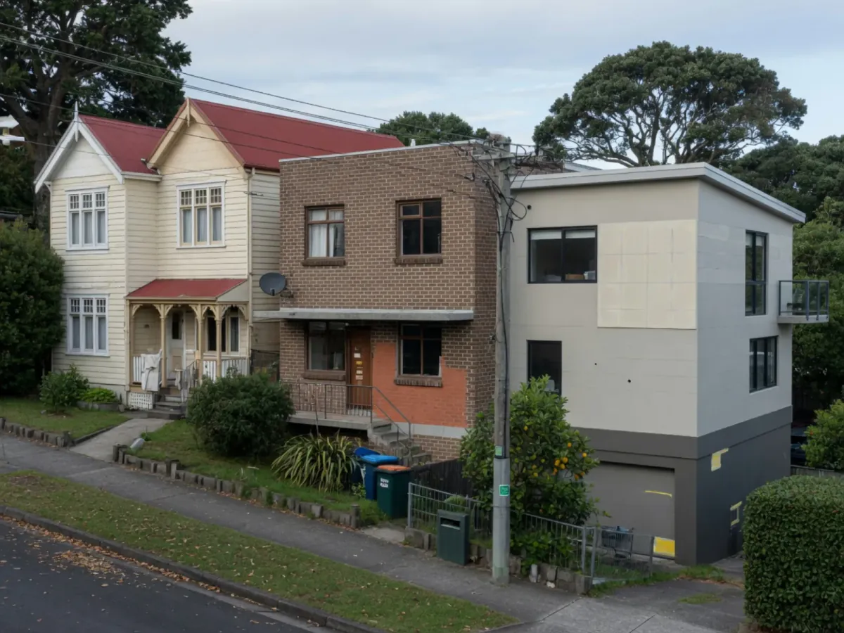 East Auckland home with mixed cladding styles ready for painting, Tomar Contracting Auckland