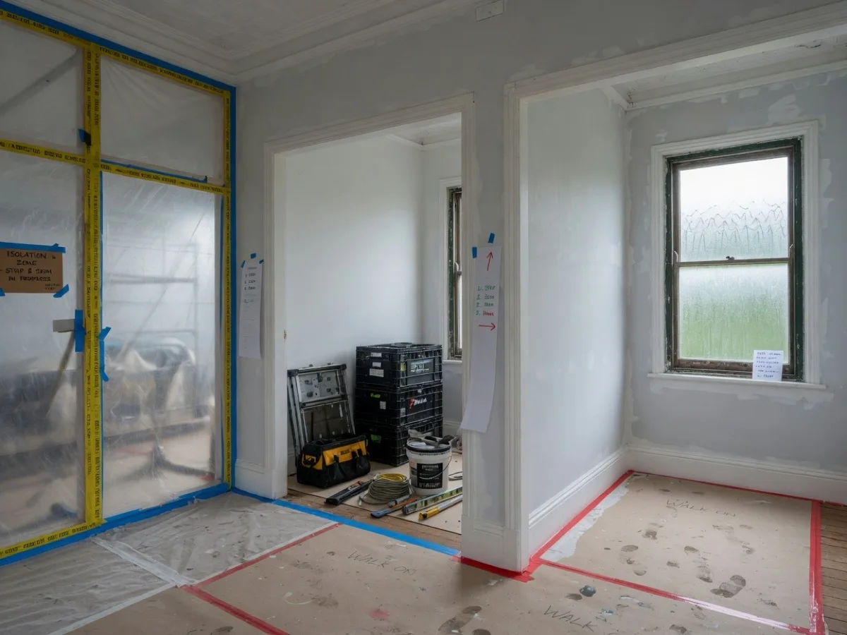 Sequencing strip, skim and paint inside an Auckland renovation, Tomar Contracting Auckland